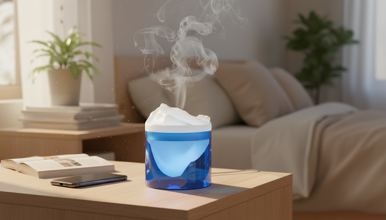 400ml USB Ultrasonic Diffuser: Quiet Cool Mist for Bedroom