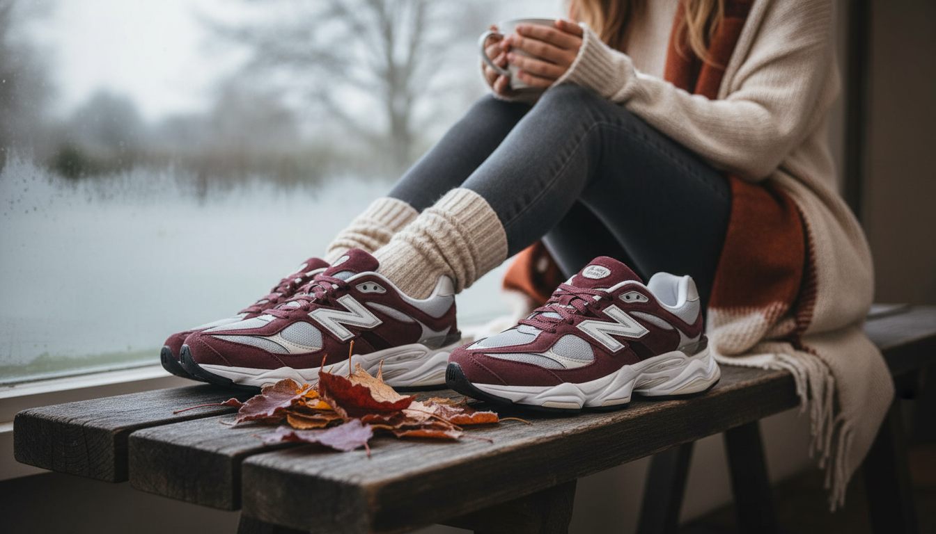 New Balance Bordeaux Slip-On Sneakers for Cold Days