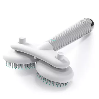 Cat Slicker Brush: Reduce Shedding & Static with Ions