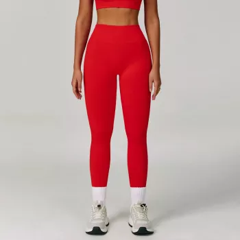 Seamless High-Waist V-Back Yoga Leggings for Lift